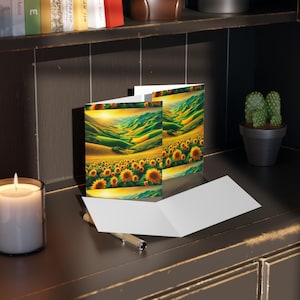 Sonnenblumen-Grußkarten-Bundle - erhellen Sie Geburtstage, Dankesnotizen, Aufmunterungskarten, alle Gelegenheiten, 8, 16, 24 Packungen