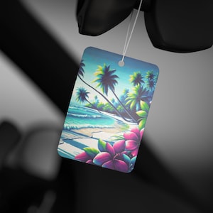 Black Ice Car Air Freshener: Tropical Paradise Summer Scent