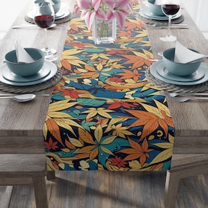 Bohemian Floral Table Runner | Home Decor, Table Decoration, Kitchen Accessory, Dining Room, Gift Idea
