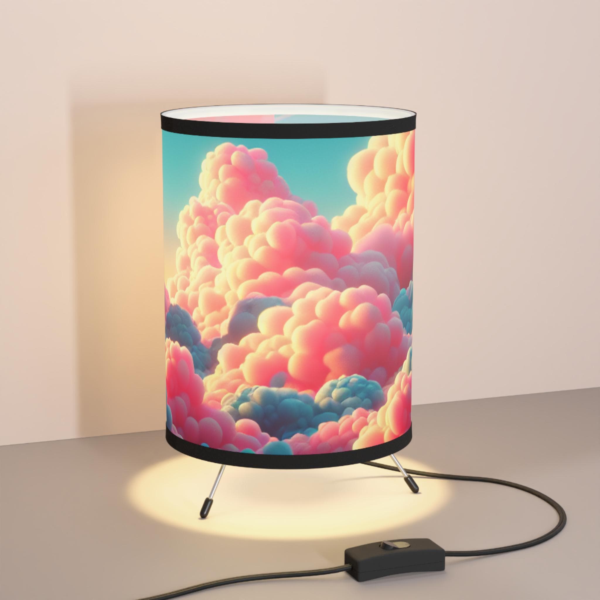 Dreamy Cloud Tripod Lamp: Cozy Bedroom Accent Light