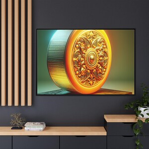 Framed Canvas Art Print: Elegant Inspirational Home Decor