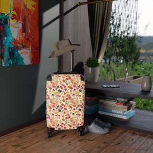 Autumn Leaf Suitcase: Fall Travel Luggage, Stylish Baggage