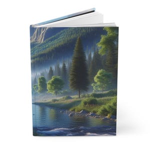 Scenic Landscape Hardcover Journal: Nature Writing Notebook
