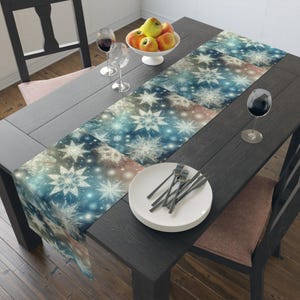 Snowflake Table Runner: Winter Wonderland Holiday Decor
