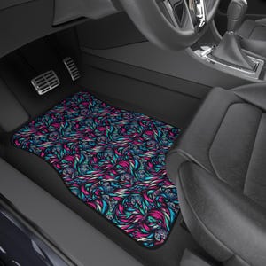 Vibrant Big Cat Car Mats: Stylish Auto Interior Accessories