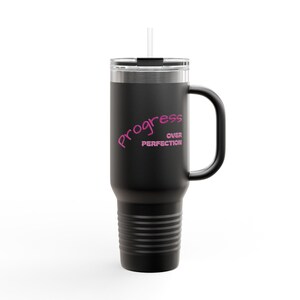 Insulated Travel Mug with Inspirational Quote, 40oz, Perfect for On-the-Go Coffee, Motivational Gift, Great for Daily Use, Travel, or Gym