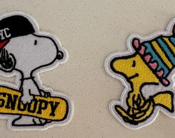 Peanuts Snoopy Embroidered patches * Iron On or Sew On