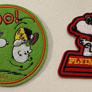 Peanuts Snoopy Embroidered patches