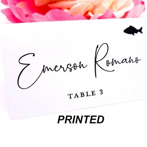 Place Cards Wedding Place Cards Wedding Placecard Name Cards Placecards Escort Card Printed Place cards in foil or black ink image 2