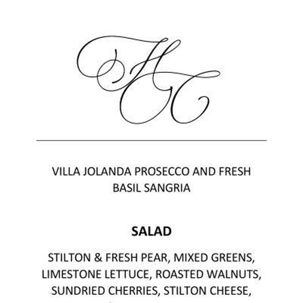 Printed Menu Cards | Dinner Menu | Personalized Menu Cards | Wedding Reception Menu | Rehearsal Dinner Menu | Table Menu Cards |Wedding Menu