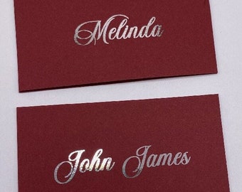 Place Cards | Wedding Place Cards Wedding | Placecard| Name Cards Placecards |Escort Card| Printed Place cards black ink