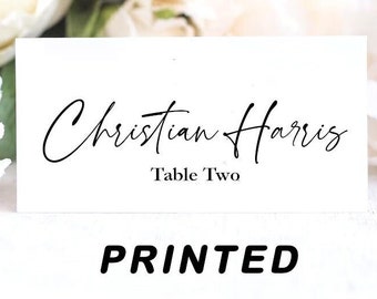 Wedding place cards | personalized name cards | Table name cards | Tent card | Place cards wedding  |  meal icons  | Seating cards