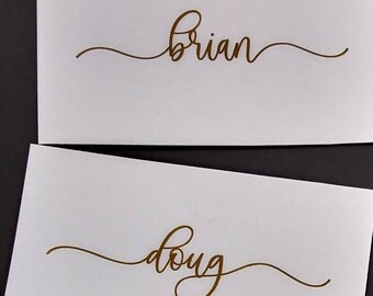Flat  Place  Cards |  Wedding Place Card | Name Cards | Place Card | Wedding Table Cards | Wedding Name Cards