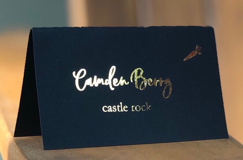 Custom Place Cards Name Cards Escort Cards| Placecards |Black and Gold Foil Silver foil Wedding Place Cards Place Cards Wedding