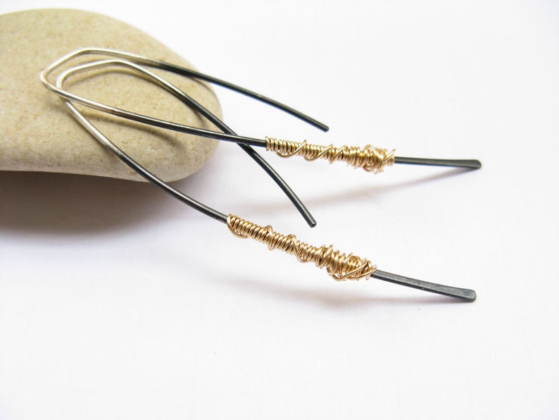 silver dangle earrings simple