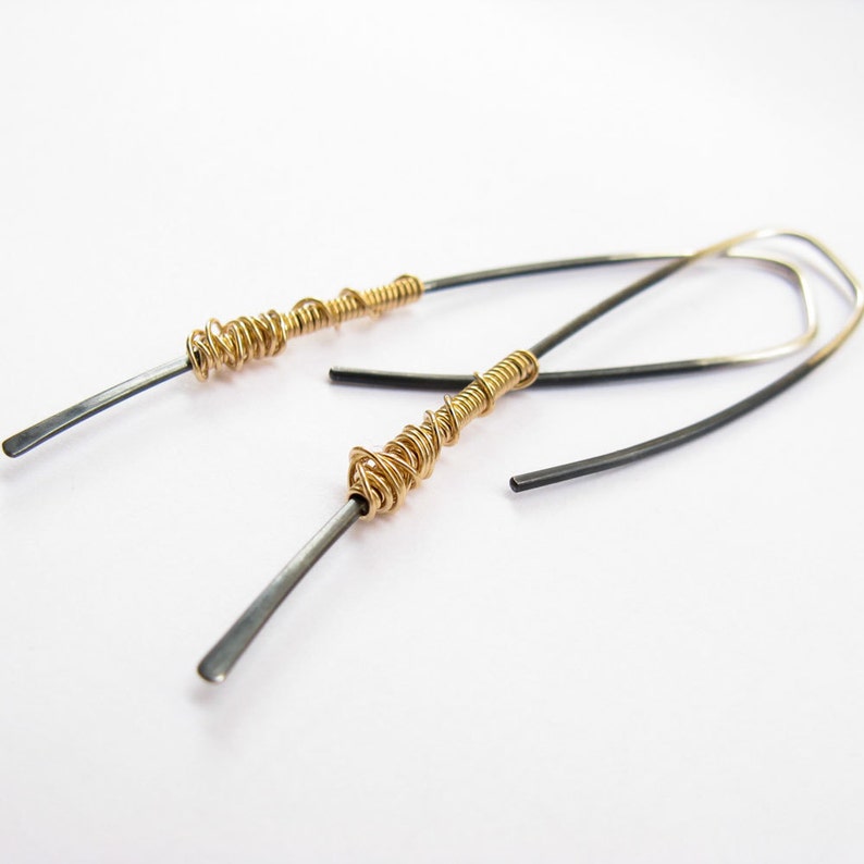 silver dangle earrings simple