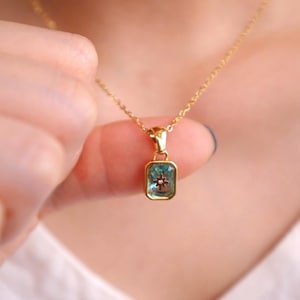 Personalized North Star Birthstone Necklace,Gift for her,Christmas gift, Minimalist necklace