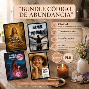 Vision Board & Dream Journal Printable, Manifestation Notebook Law of Attraction Techniques, PLR
