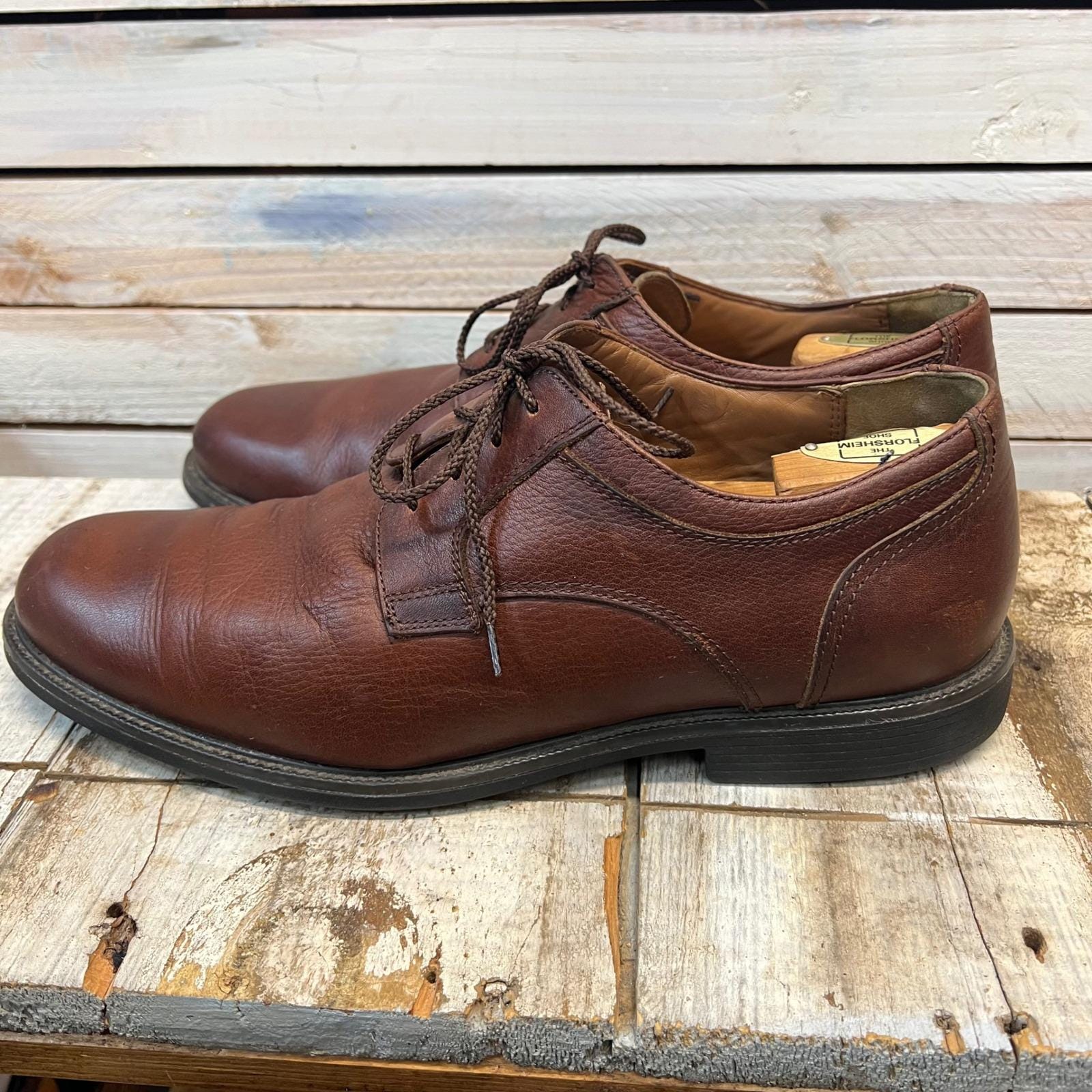 Johnston &‎ Murphy XC4 Waterproof Leather Oxford Shoes Mens 11.5 Brown Comfort JOHNSTON MURPHY XC4® PRENTISS 2 PLAIN TOE MEN main image 4