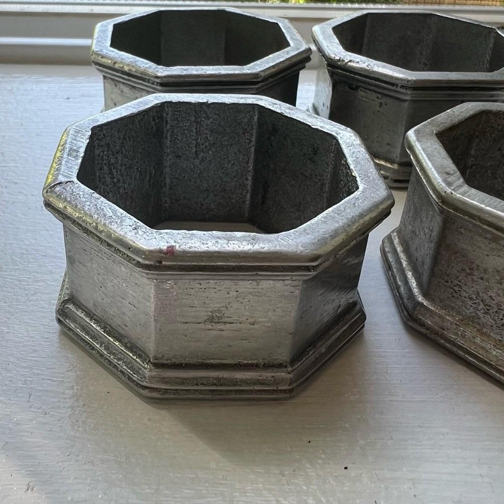 Galvanized Pewter Napkin Holder Factory Creative Metal Square