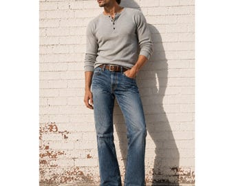 Vintage Polo Ralph Lauren 100% Cotton Bootcut Jeans 90s Men's 38x32