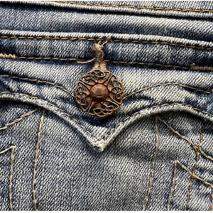 Vintage True Religion Blue Denim Joey Flare Jeans Y2K Low Rise Bootcut 10 image 5