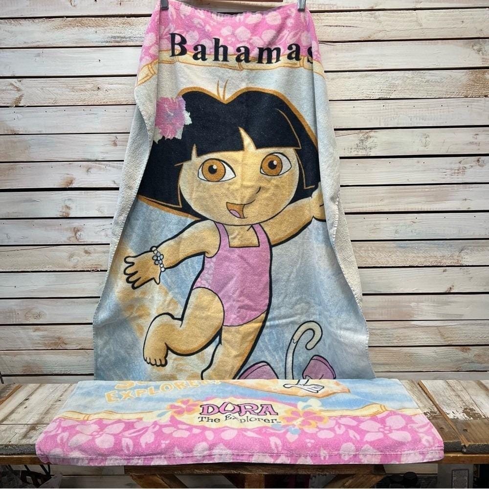 Tapis De Bain Dora L'exploratrice Nickelodeon 40x70 Cm - Multicolore, En Caoutchouc, Neuf