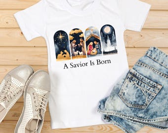 A Savior Is Born PNG, Christmas PNG and SVG Design