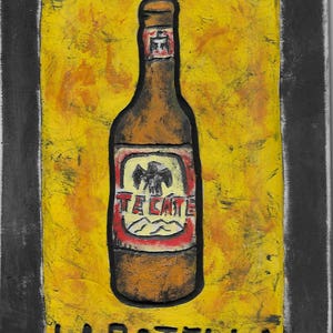 Lotería La Botella wooden wall art, handmade, carved and painted, Mexican decor, bar art Made to Order Free Shipping image 3