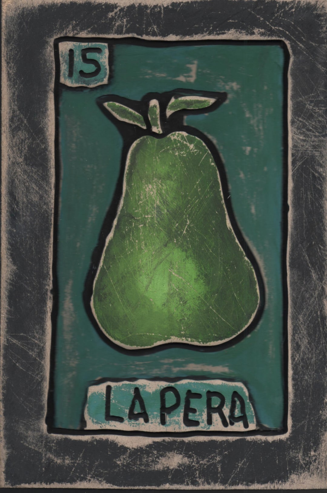 Loteria La Pera Mexican Art Wooden Wall Art Wood Sign - Etsy