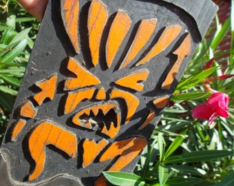 Tiki wooden wall art, luau home decoration, Hawaiian wall decor, wood carving (Made to Order - Free Shipping)