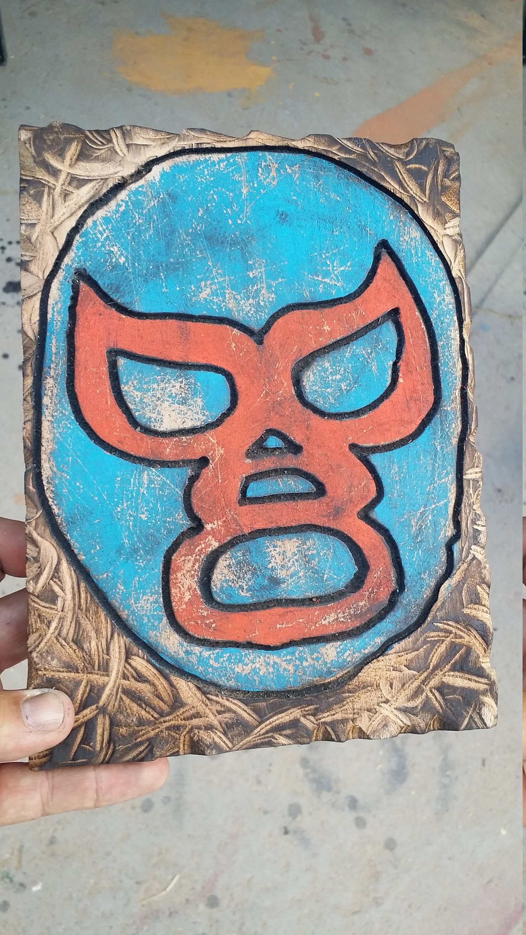 Luchador Mask Wall Hanging Wrestling Art Carved Wood Art | Etsy