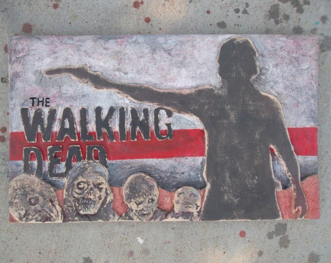 The Walking Dead, Zombie Wall Art, Movie Poster Wall Art reserved for Joe Medina Etsy