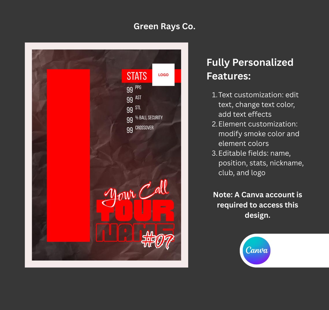 Basketball Poster Template, Sports Banner Canva Template, Editable