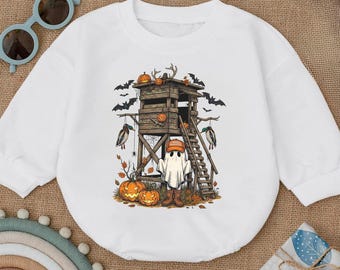 Personalized Duck Halloween Baby Bodysuit, Custom Name Trick Or Treat Infant Romper, First Halloween Jumpsuit, Funny Pumpkin Animal Creeper