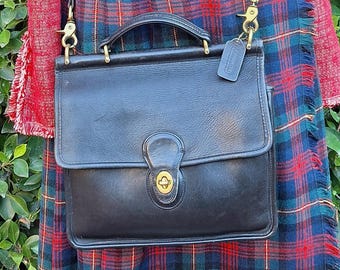 Vintage Coach Willis Style 9927 Black W Hang Tag USA Made - Etsy