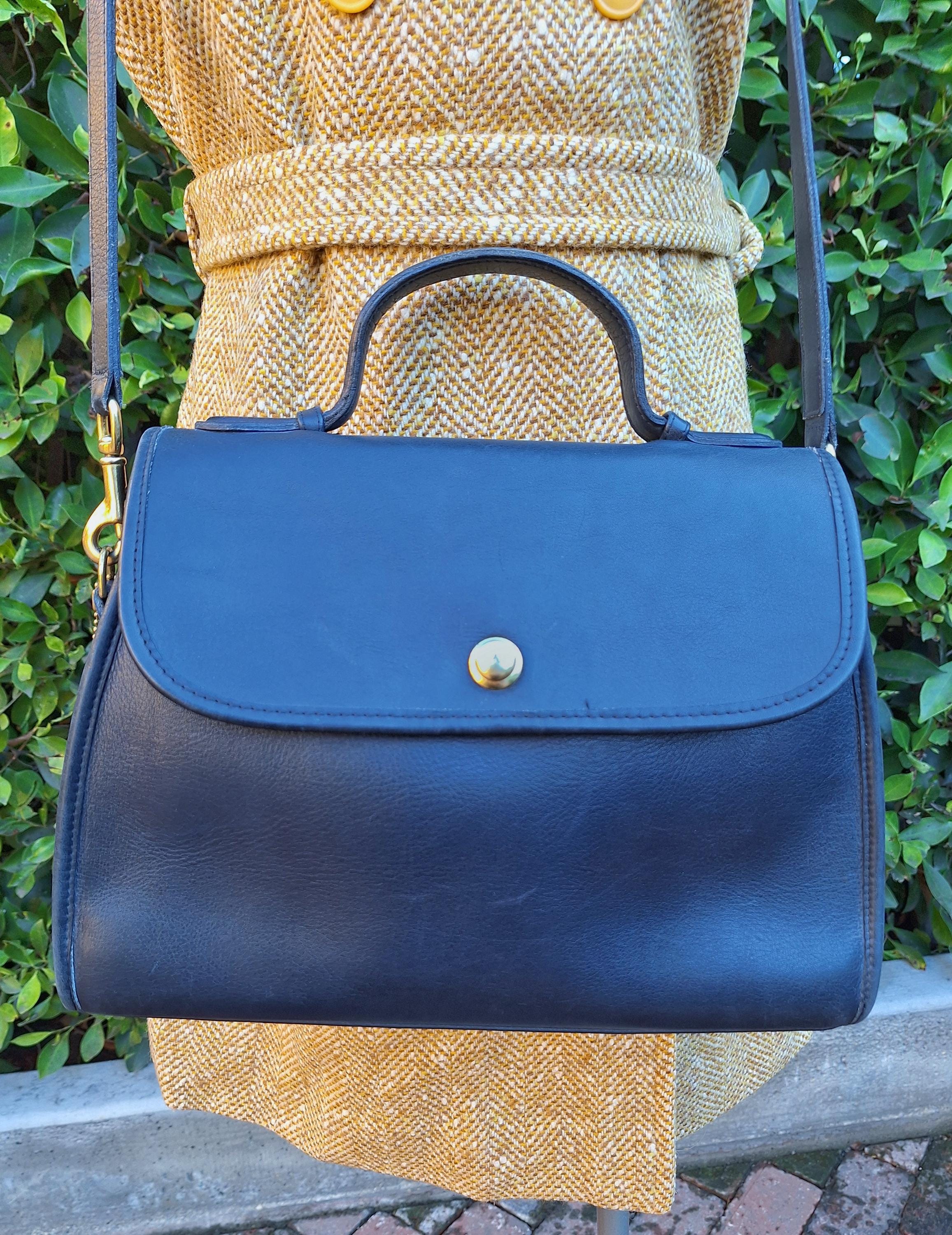 Vintage Blue Coach Bag - Etsy