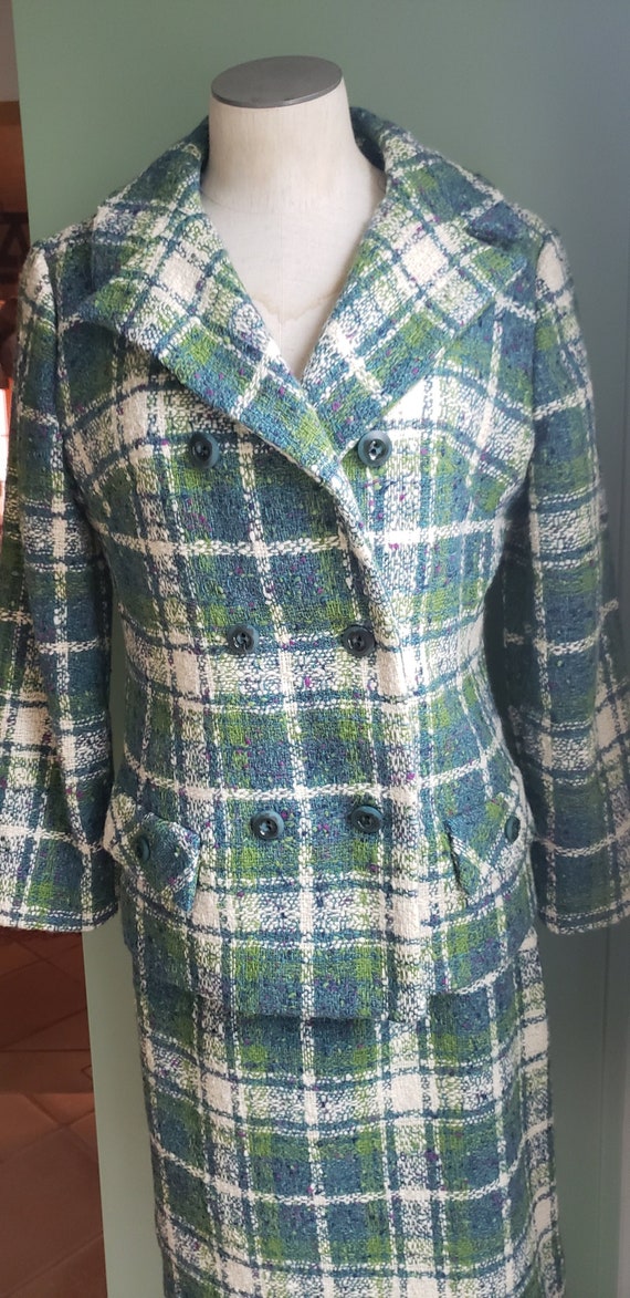 Vintage Suit Cute Plaid Skirt and Jacket Suit Mr B