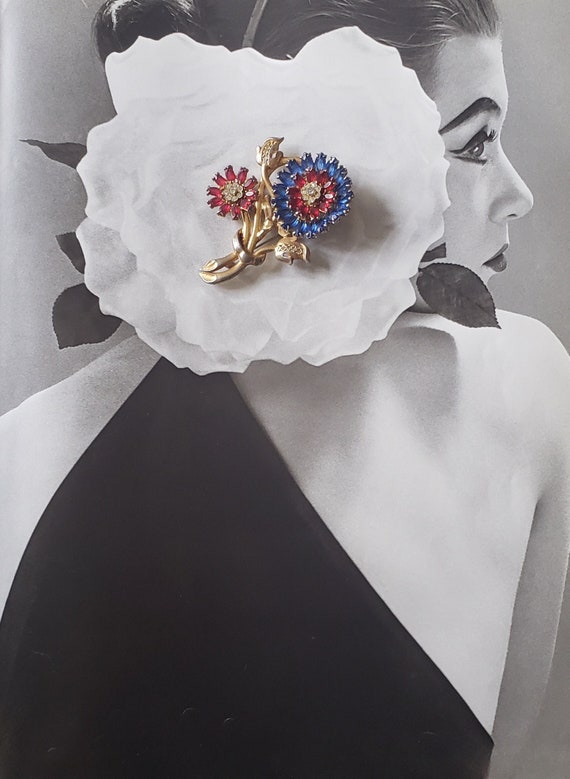 Vintage 1960's Floral Bouquet Brooch/Pin
