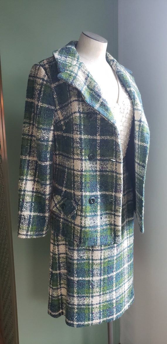 Vintage Suit Cute Plaid Skirt and Jacket Suit Mr … - image 3