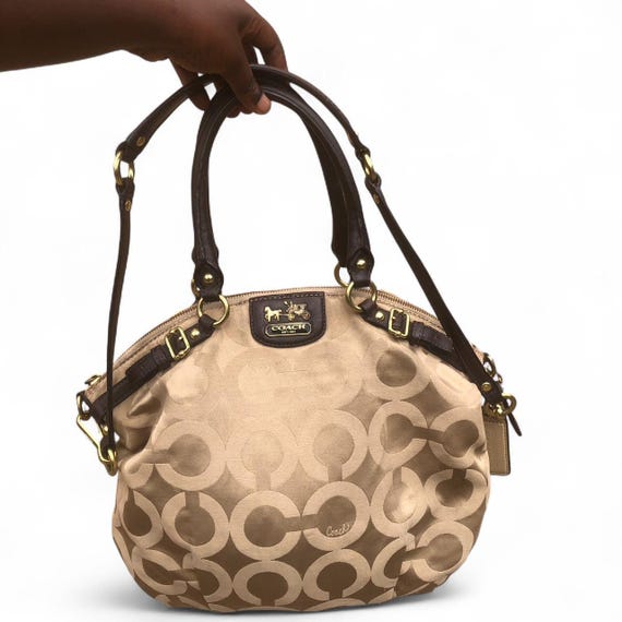 Coach Y2K 2000s Signature Canvas Shoulder Hand Bag Crossbody Purse