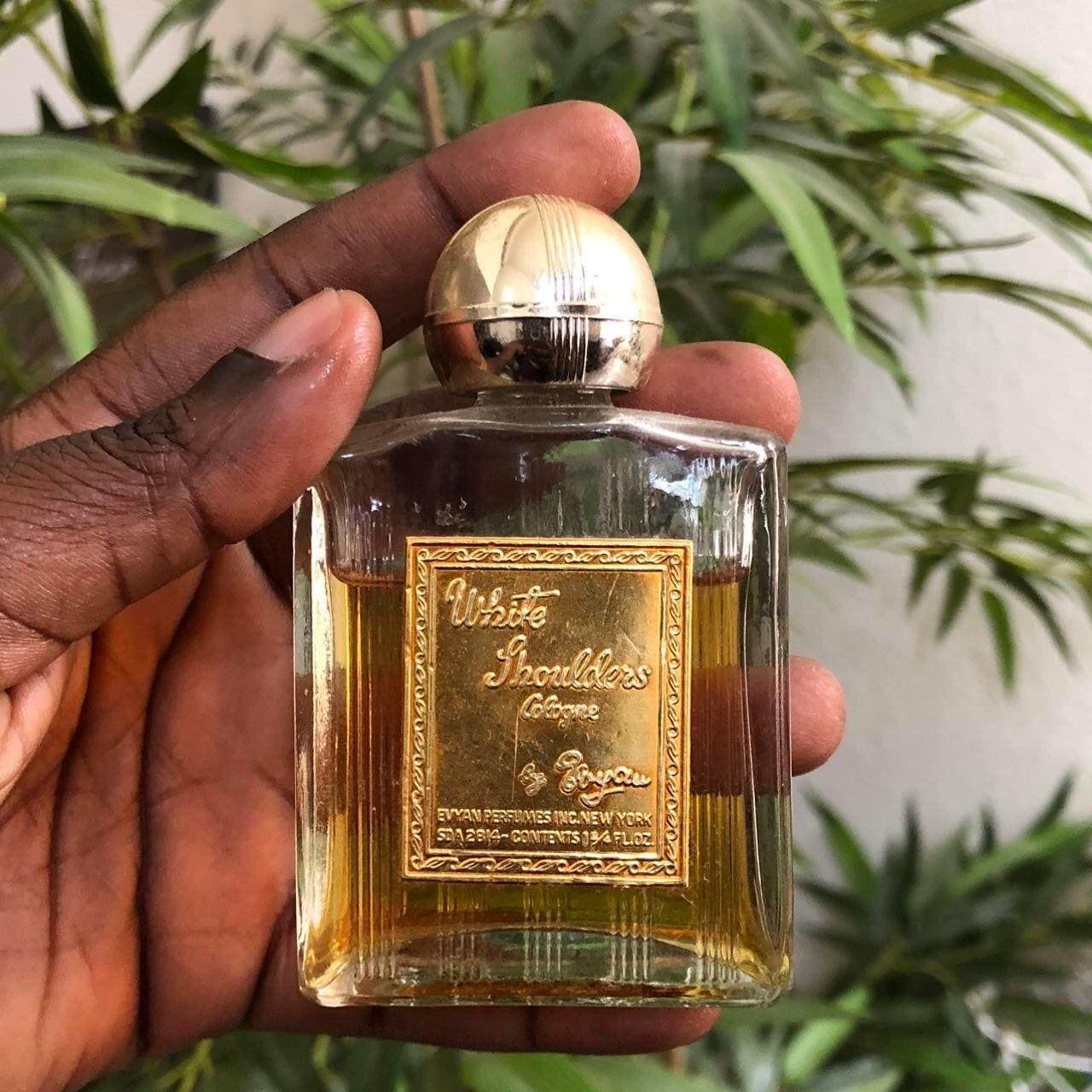 【送料込み】1950's Perfumeボトル　アンティーク Vintage 1950s White Shoulders Evyan Cologne Splash - 1 3/4 Oz