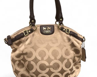 Coach Y2K 2000s Signature Canvas Shoulder Hand Bag Crossbody Purse