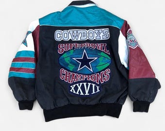 Jeff Hamilton NFL Dallas Cowboys All Leather Jacket Blue - Etsy UK