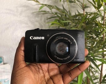 Cámara digital Canon Powershot SX280 HS negra de 12,1 MP con zoom 20x para repuestos (error de lente) - Envío gratis