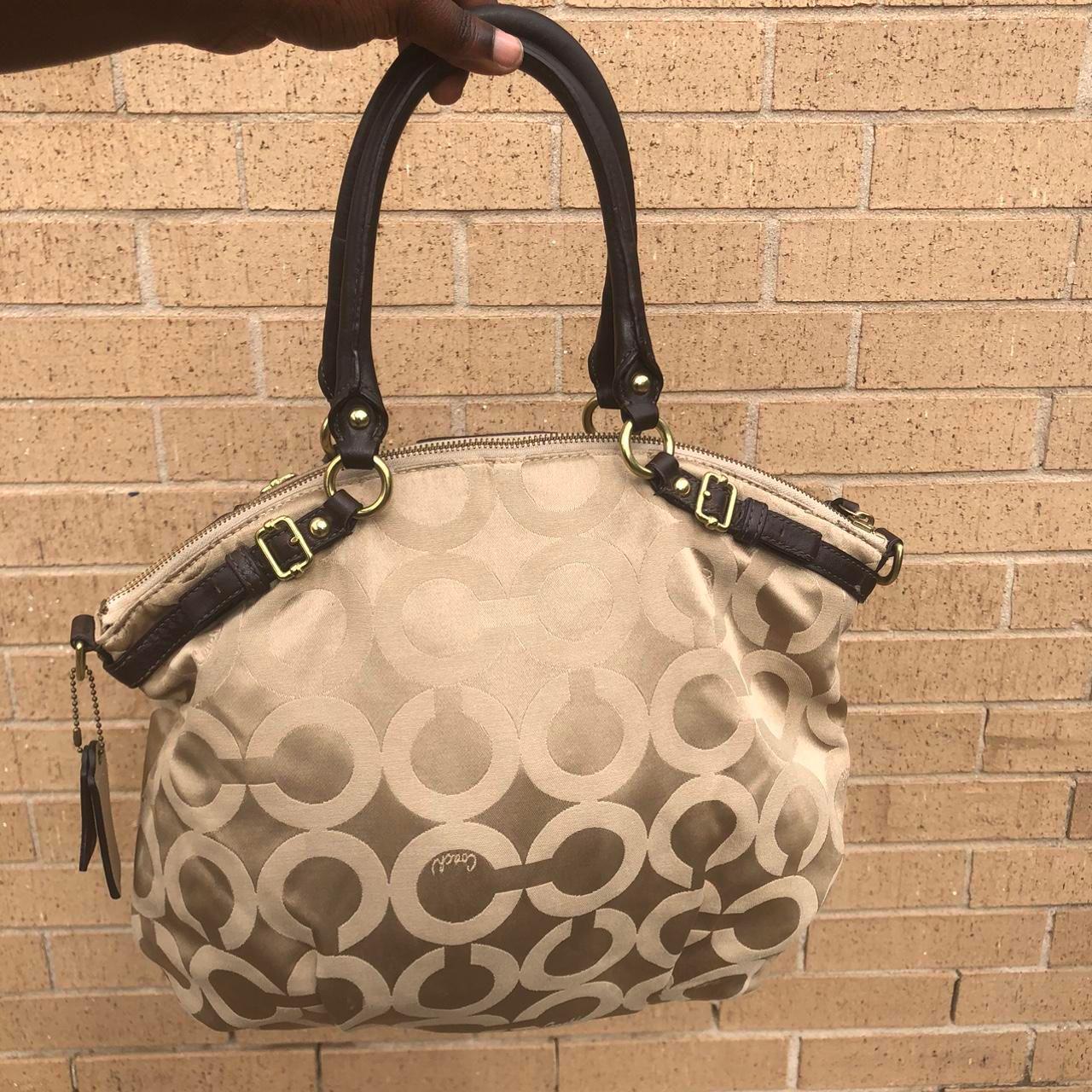 Coach Y2K 2000s Signature Canvas Shoulder Hand Bag Crossbody Purse