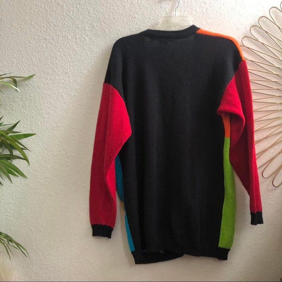I.B. Diffusion Vintage 90s Patchwork Colorblock G… - image 2