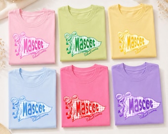 Personalized Mascot Tee for Sports Fans,Gingham School Design,Custom Team Name Football Shirt,Coach Gift,Pep Rally Wear,Varsity Style