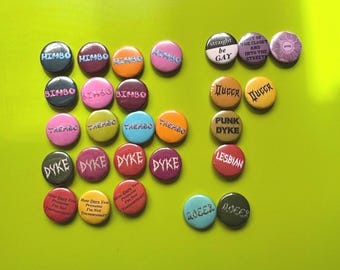 QUEER BUTTONS | random colours