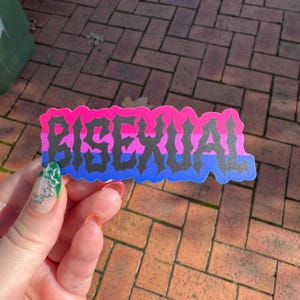 BISEXUAL | matte vinyl sticker with protective coating